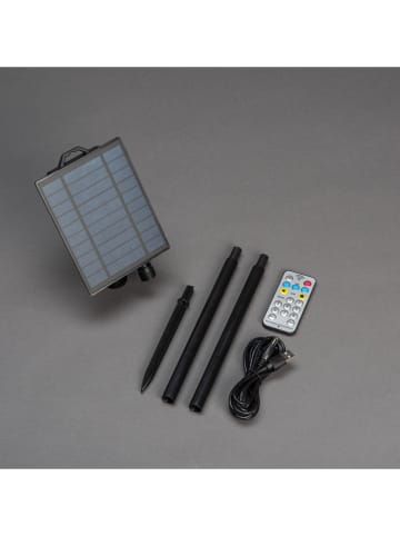 LED-Solar-Dekovorhang in Ohne Farbe/ Weiß - (B)120 cm