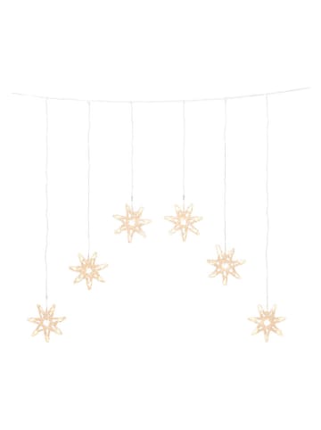 Zasłona dekoracyjna LED "Stars" w kolorze białym - szer. 90 cm