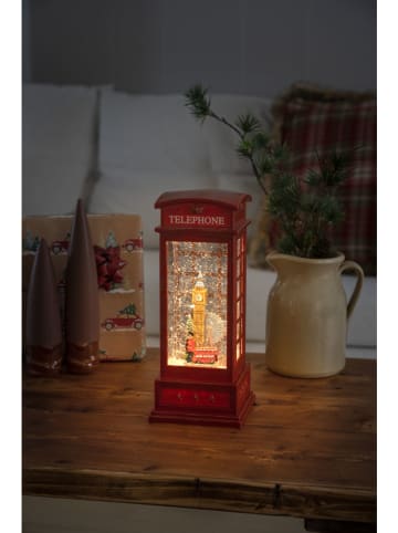 Lampa dekoracyjna LED "London Scene" w kolorze czerwonym - 9 x 20 x 9 cm