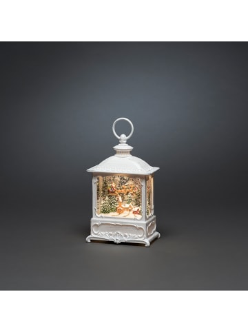 Lampion LED w kolorze białym - 13,5 x 25 x 8 cm