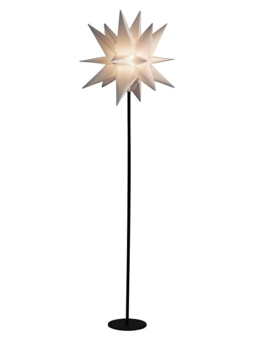 Lampa stojąca LED "Star" w kolorze biało-czarnym - wys. 130 cm