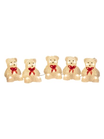 LED-Dekoleuchte "Bären" in Warmweiß - (B)10 x (H)12 x (T)8 cm