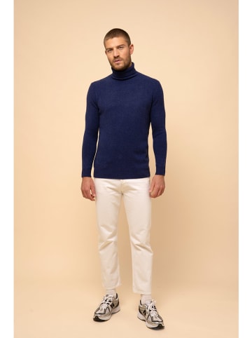 Kaschmir-Rollkragenpullover "Sacha" in Dunkelblau