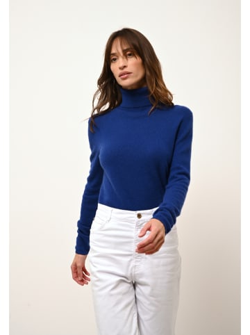 Kaschmir-Rollkragenpullover "Ava" in Blau