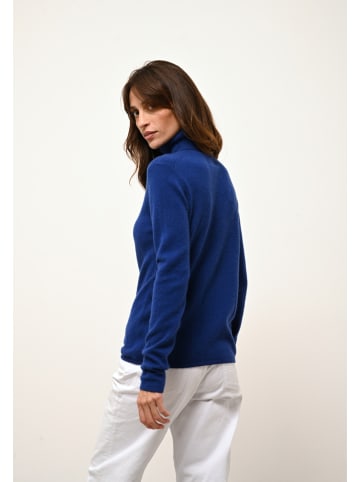 Kaschmir-Rollkragenpullover "Ava" in Blau