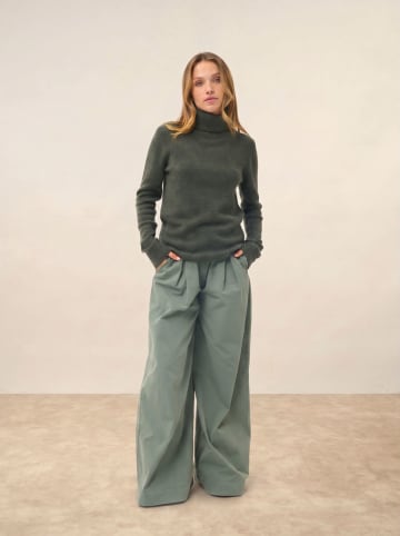 Kaschmir-Rollkragenpullover "June" in Dunkelgrün