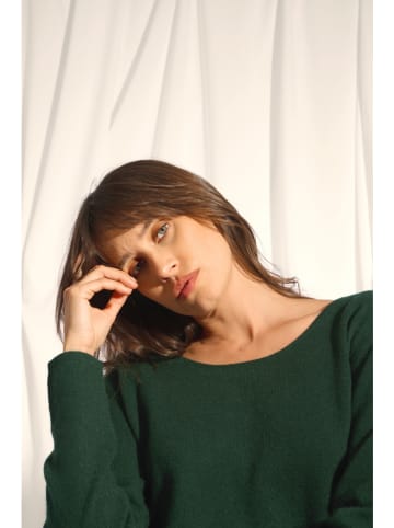 Kaschmir-Pullover "Fiona" in Dunkelgrün