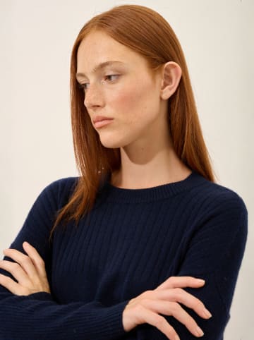 Kaschmir-Pullover "Alveris" in Dunkelblau