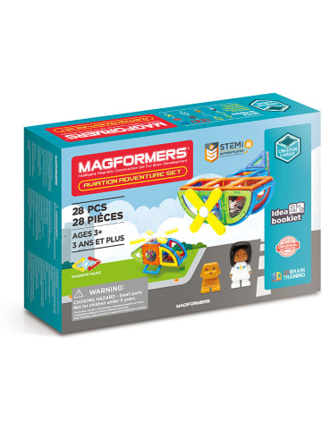 28-częściowy zestaw magnetyczny "Magformers Aviation Adventure" - 3+