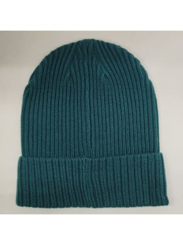 Czapka beanie w kolorze turkusowym
