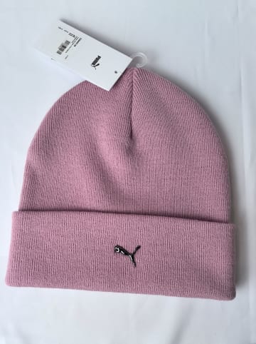 Czapka beanie w kolorze jasnoróżowym
