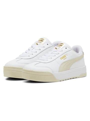 Skórzane sneakersy "Roma Feminine" w kolorze biało-beżowym