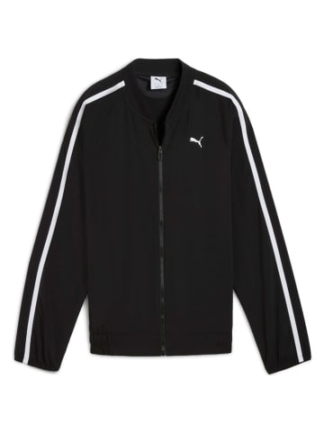Trainingsjacke "Floral Ribbon" in Schwarz