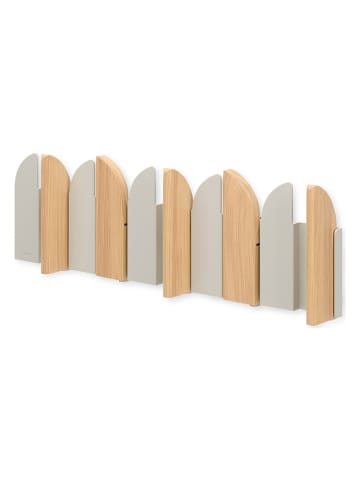 Wandgarderobe ''Saloon'' in Beige/ Grau - (B)43 x (H)13,6 x (T)2,2 cm