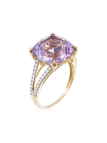 Gold-Ring "Pink Fiction" mit Diamanten