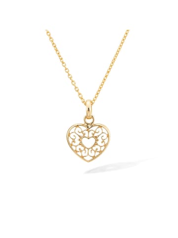 Gold-Anhänger "Coeurs arabesque"