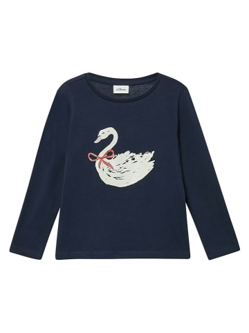 s.Oliver Longsleeve in Dunkelblau
