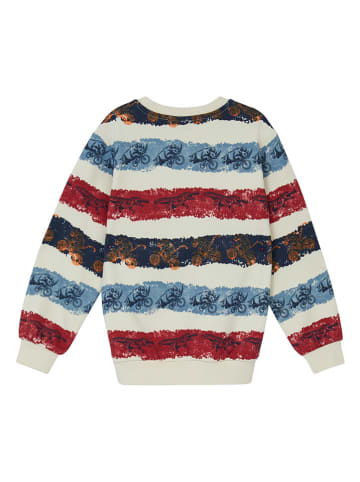 Bluza w kolorze czerwono-niebiesko-kremowym