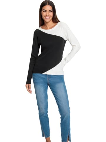 Pullover in Schwarz/ Weiß