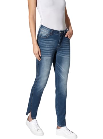 Dżinsy - Slim fit - w kolorze niebieskim