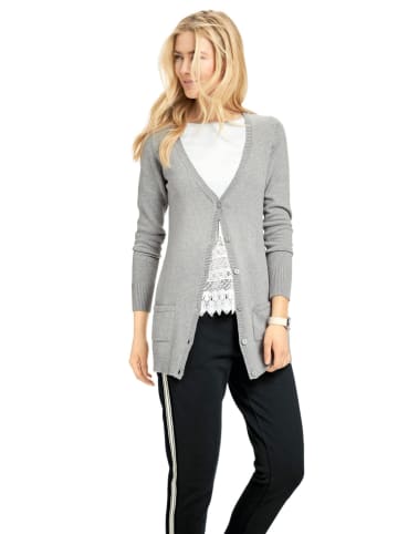 Longcardigan in Grau