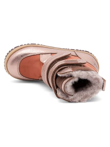 Leder-Boots in Rosa/ Rot