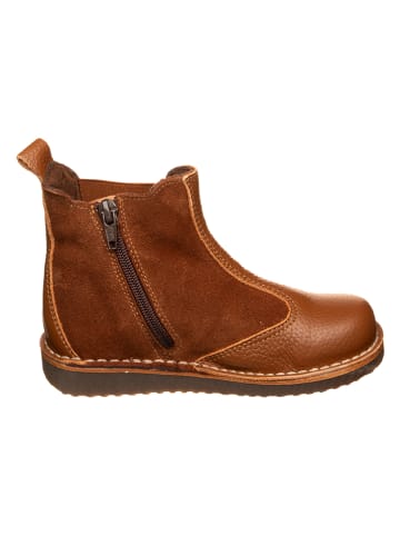 Leren winterboots lichtbruin