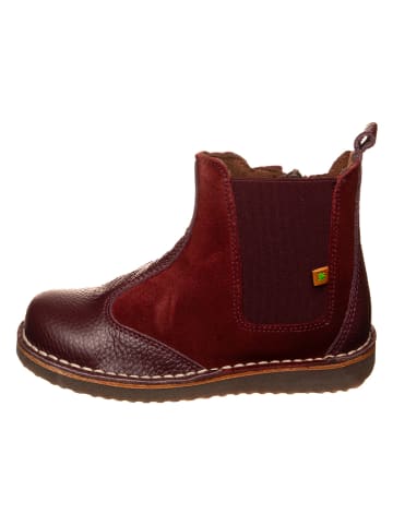 Leren winterboots rood