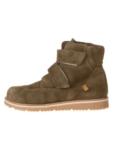 Botki zimowe w kolorze khaki