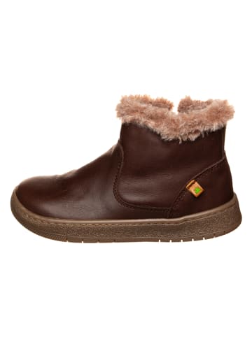 Leren winterboots bruin