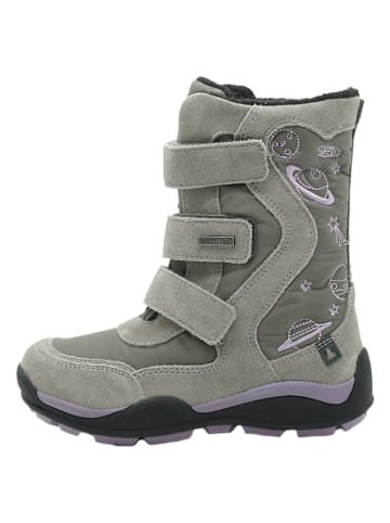 Leren boots kaki