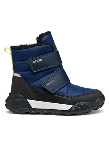 Winterstiefel "Trekkyup" in Blau/ Schwarz