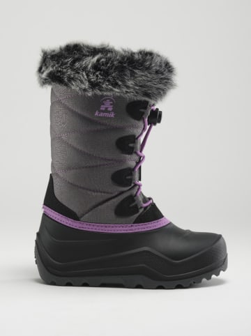 Winterstiefel "Snowangel" in Grau/ Lila