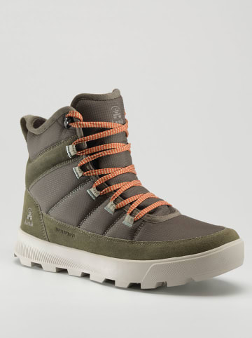Kozaki zimowe "Atwatern" w kolorze khaki