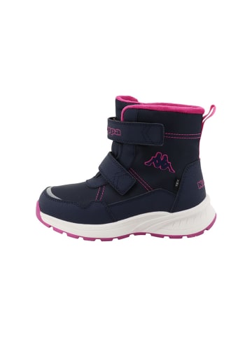 Winterboots "Ruth" donkerblauw/roze