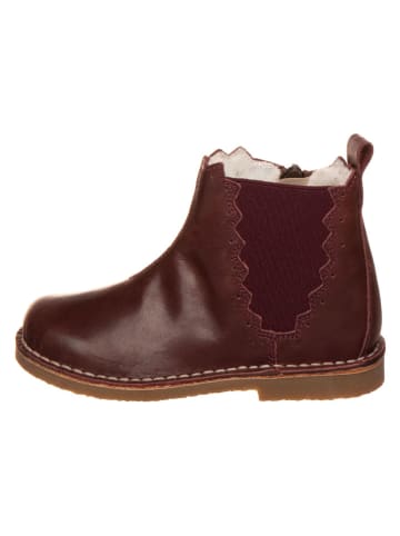 Leder-Chelsea-Boots in Bordeaux