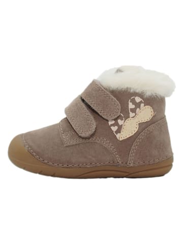 Leren boots beige