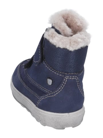 Leder-Winterboots "Pedro" in Dunkelblau