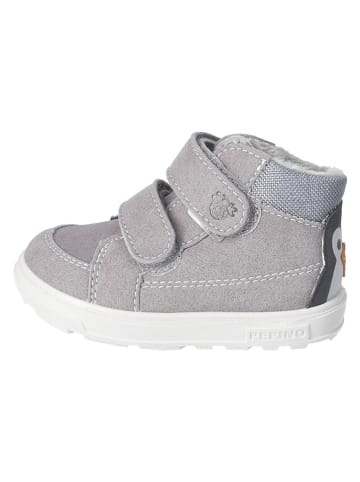 Leren boots grijs