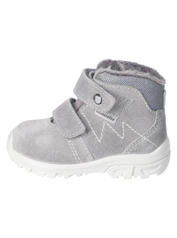 Leder-Boots in Grau
