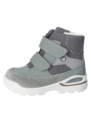 Winterboots in Grau/ Grün