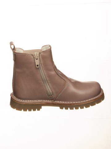 Leren boots beige