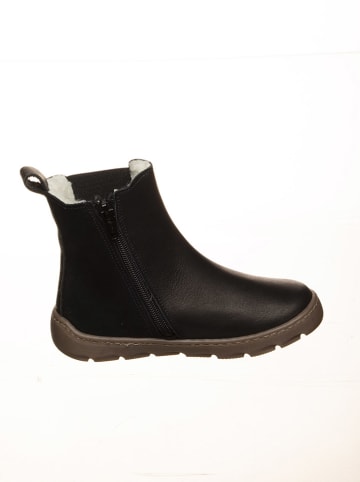 Skórzane buty barefoot w kolorze czarnym