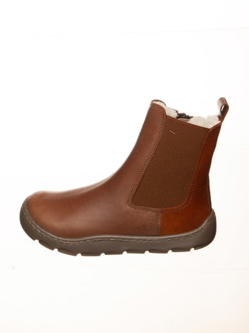Leder-Barfußschuhe in Hellbraun