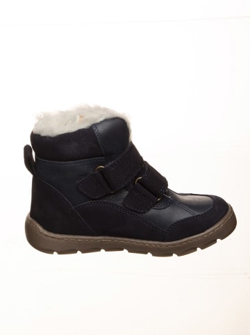 Leder-Barfußschuhe in Dunkelblau