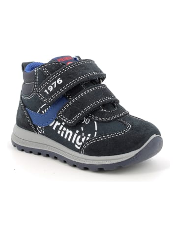 Leder-Boots in Dunkelblau