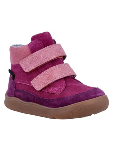Skórzane buty barefoot "Samy" w kolorze jasnoróżowo-fioletowym