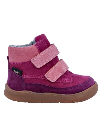 Skórzane buty barefoot "Samy" w kolorze jasnoróżowo-fioletowym