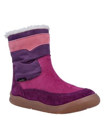 Skórzane buty barefoot "Samy" w kolorze fioletowym