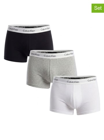 3er-Set: Boxershorts in Schwarz/ Weiß/ Grau 